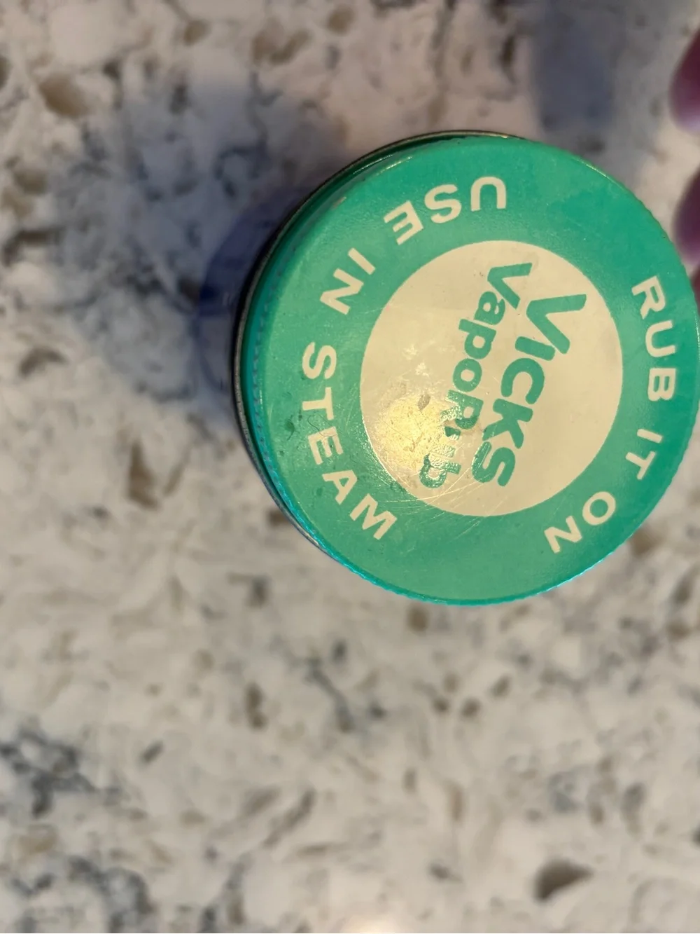 Vicks VapoRub Soothing Steam Rub blue bottle